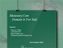 Tablet Screenshot of monetary.com